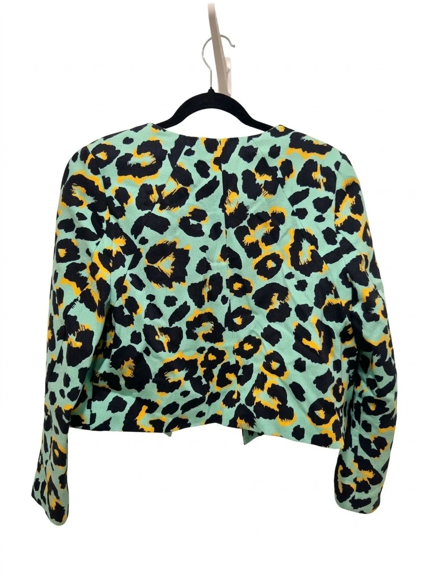 Leopard Print Cropped Jacket - photo 2