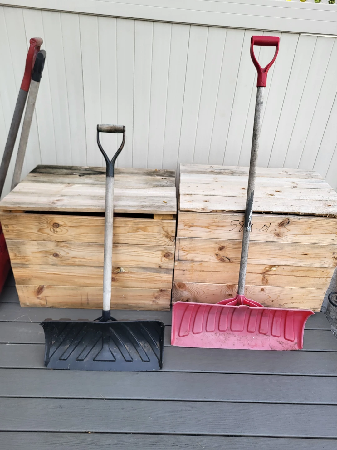 Two Assorted Snow Shovels
