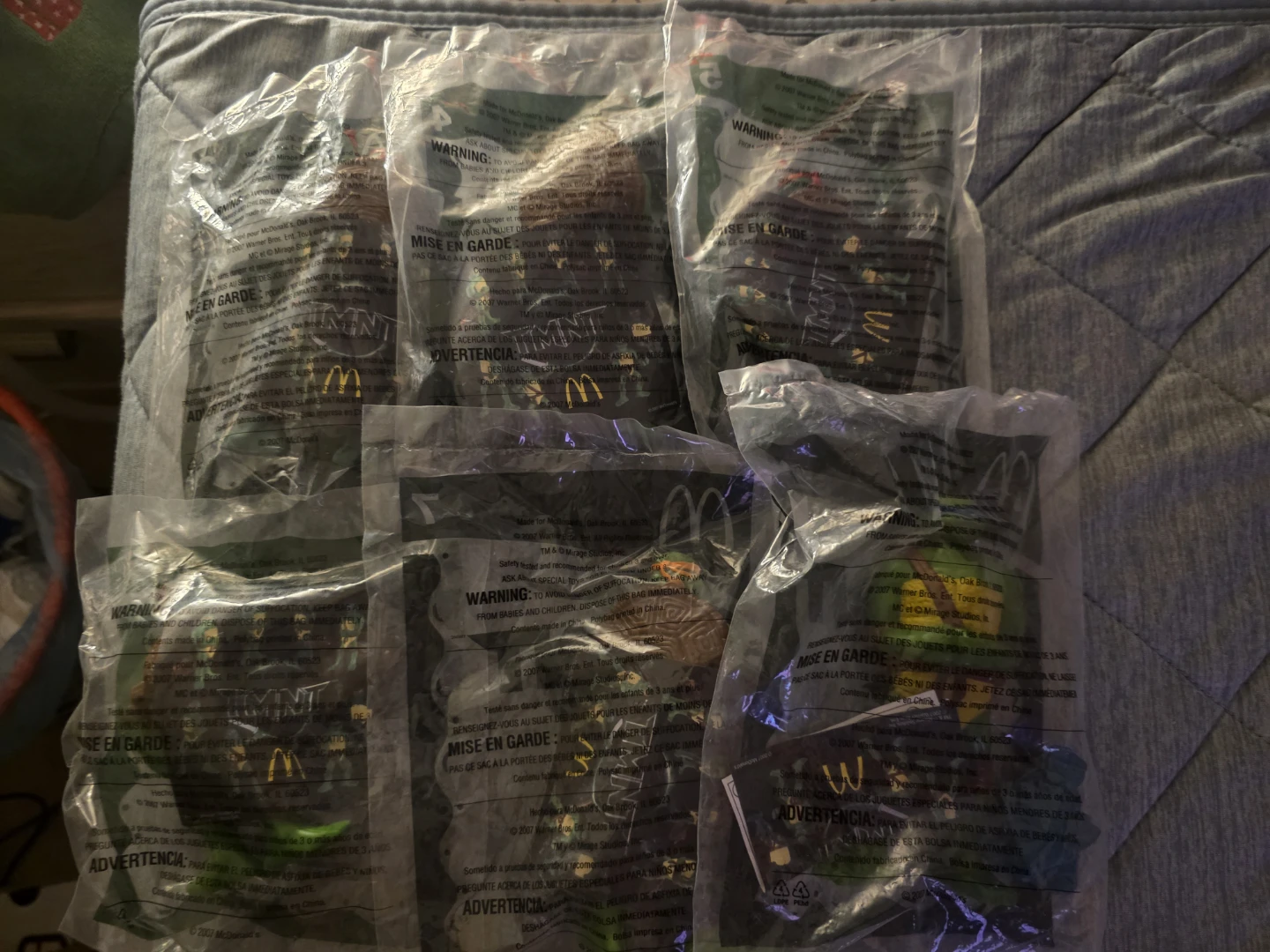 Set of 6 TMNT McDonald's Happy Meal Toys - photo 2