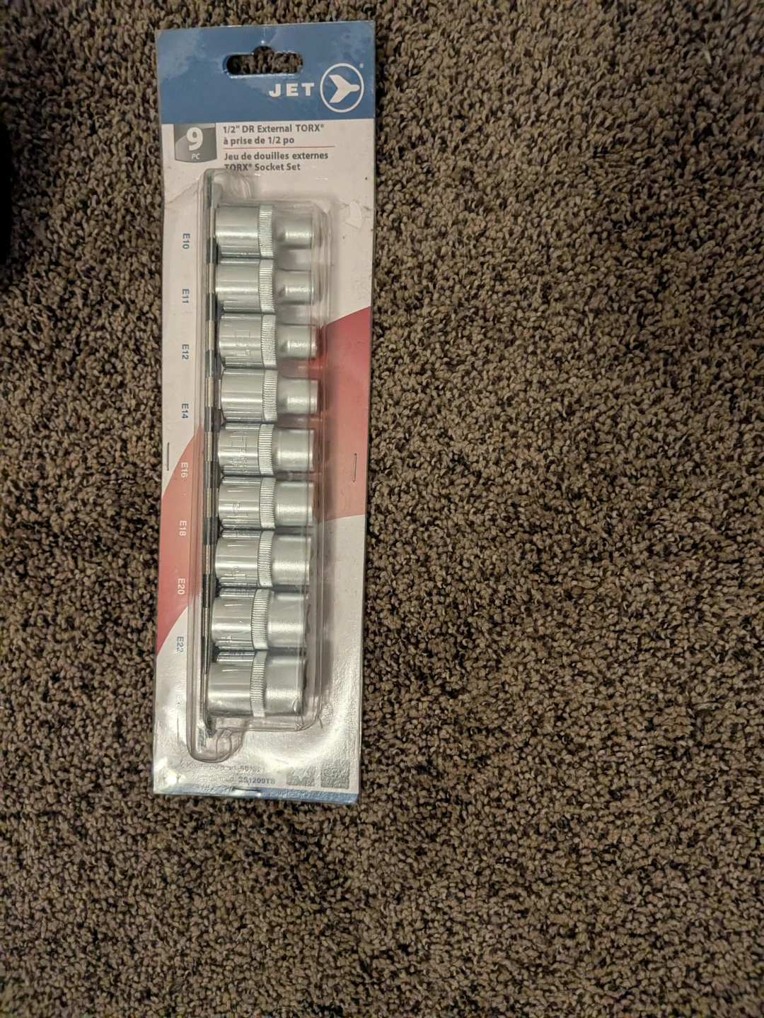 JET 9-Piece 1/2 -inch Drive External TORX Socket Set