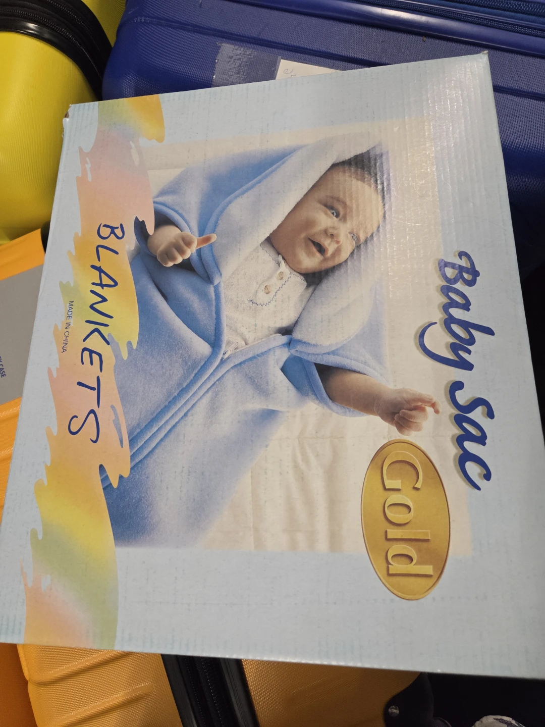 Baby Sac Gold Blanket. Like New
