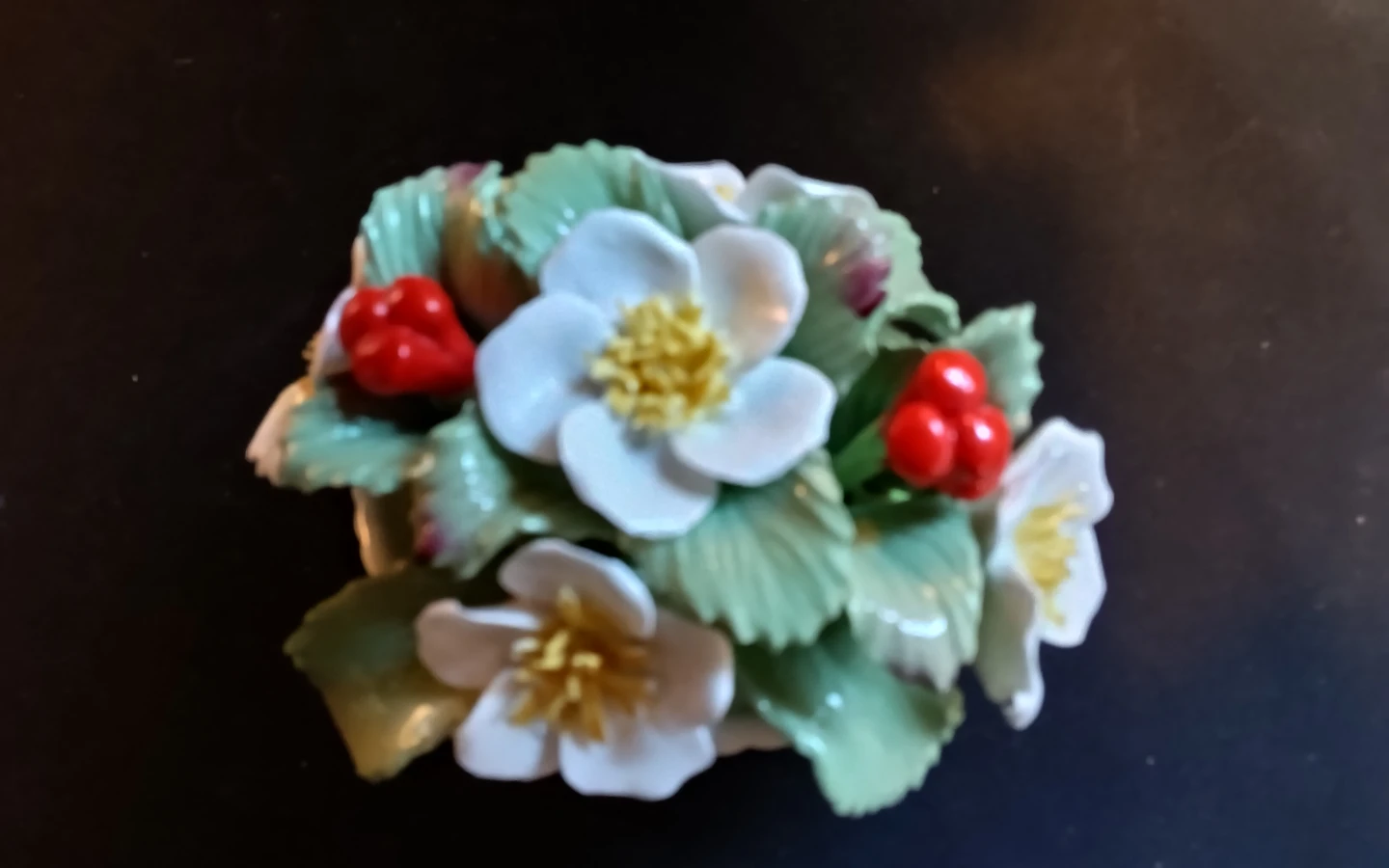 Aynsley Christmas Rose Bone China Figurine