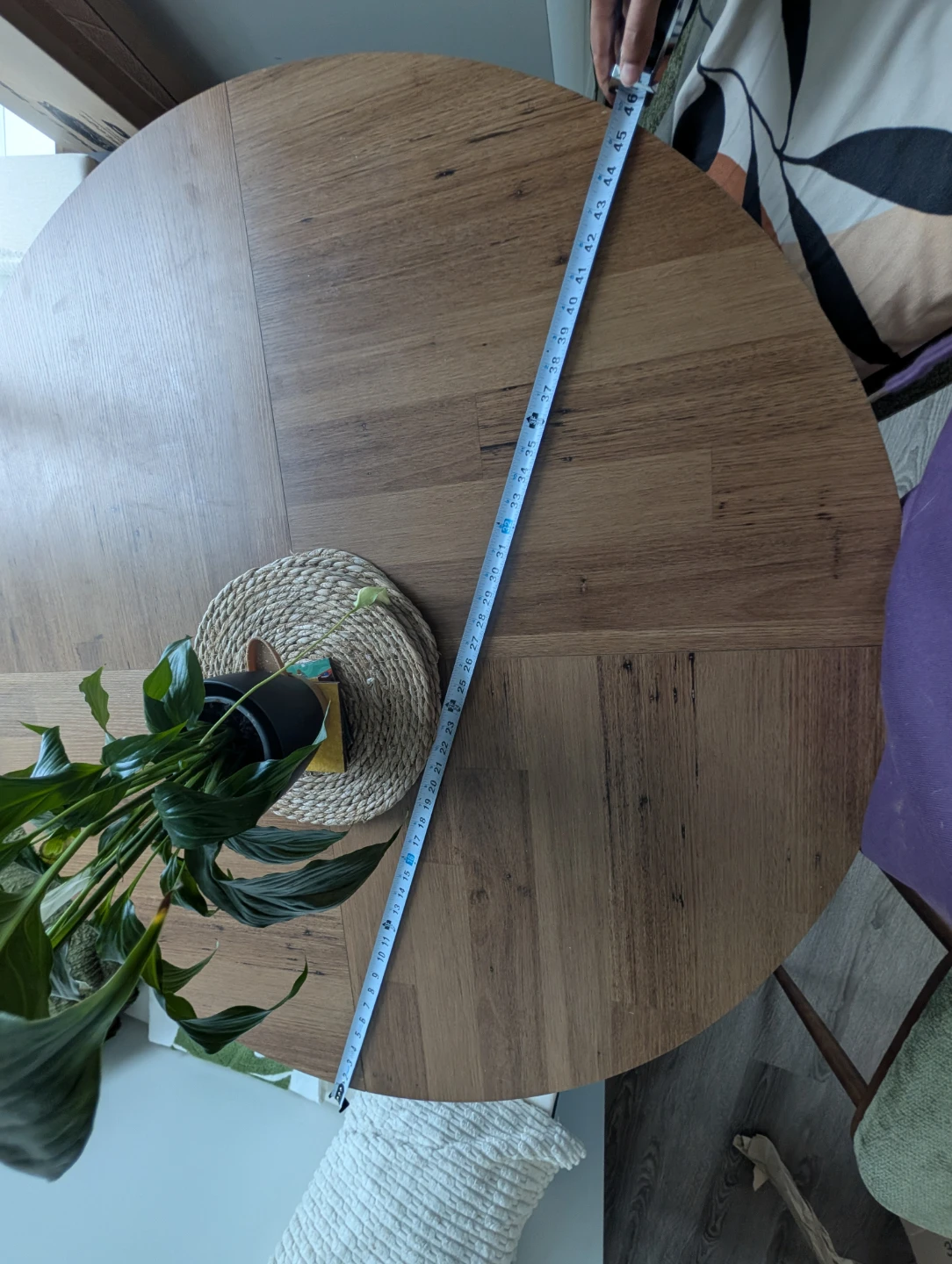 Round Wood Dining Table - photo 2