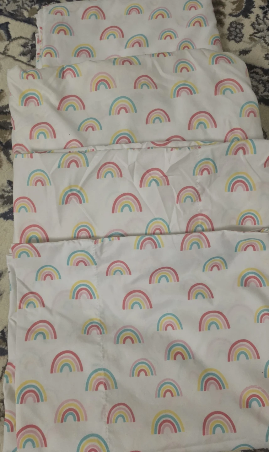 Kids Full Size Rainbows Bed Sheet Set