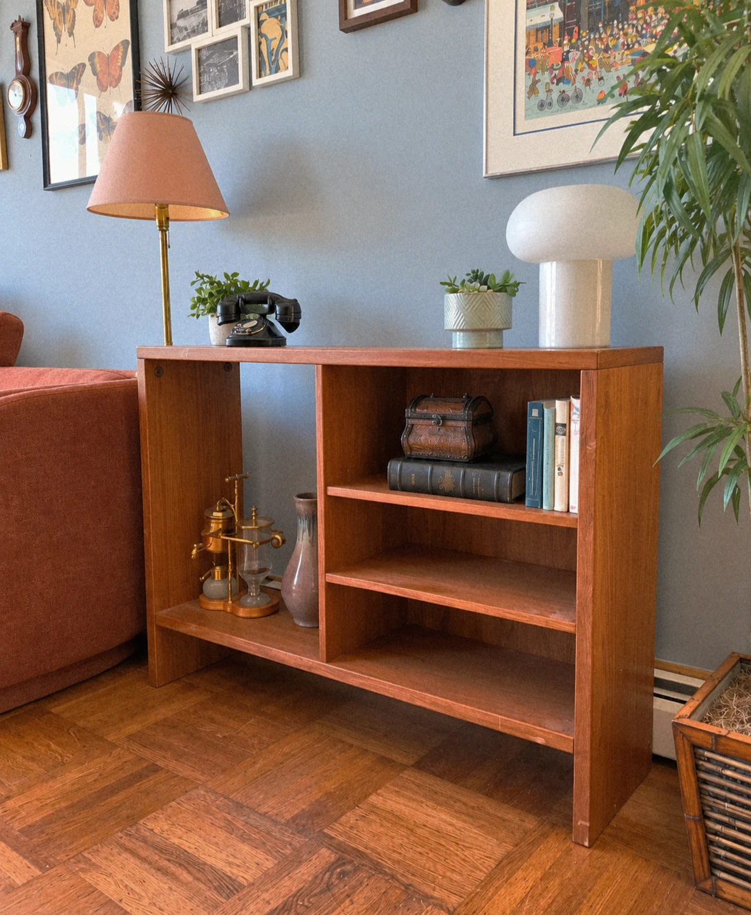 MCM Teak Ultra Slim Modular Bookcase - photo 3