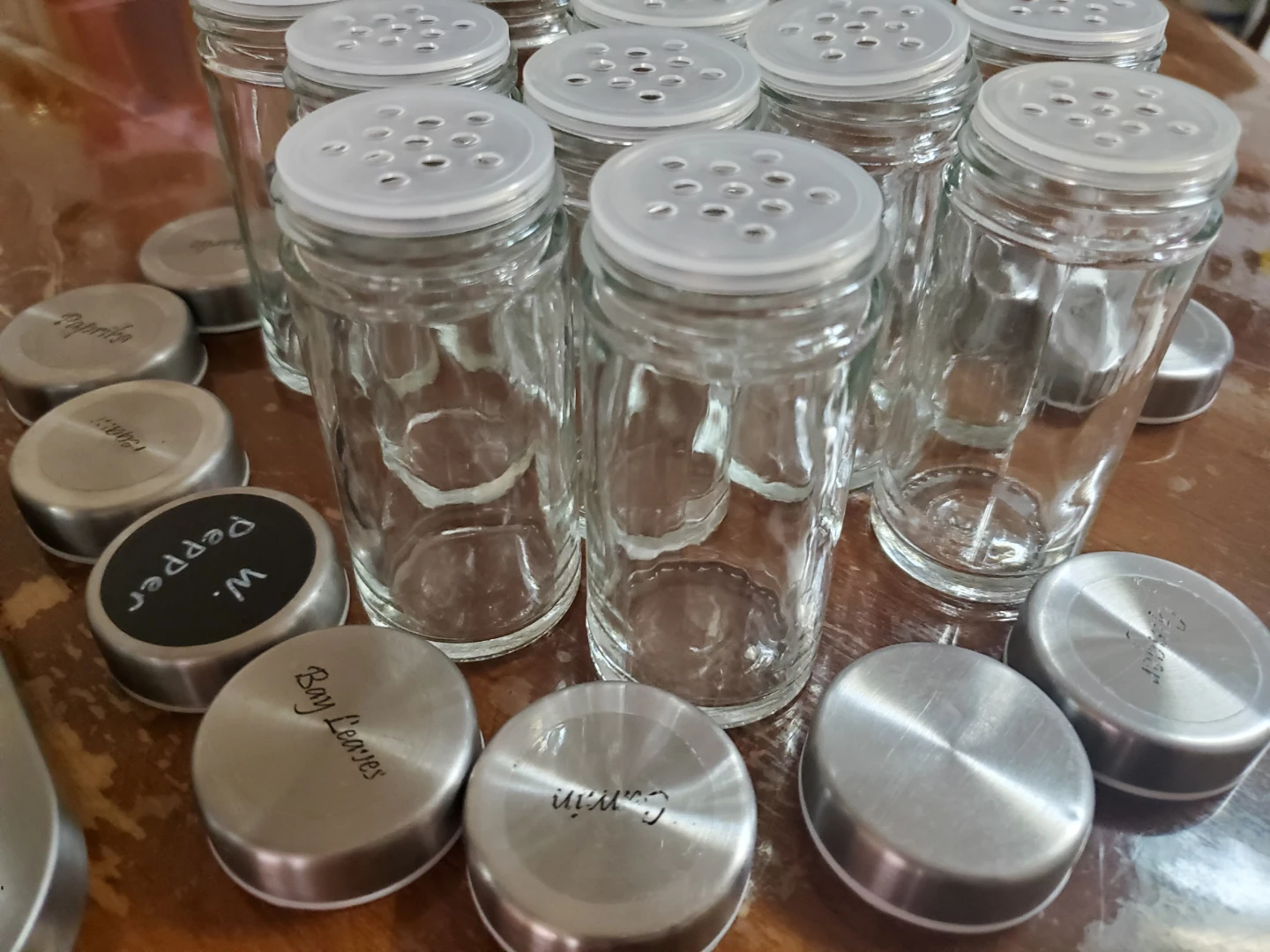 Rotating Stainless Steel Spice Rack with 16 Jars - photo 2