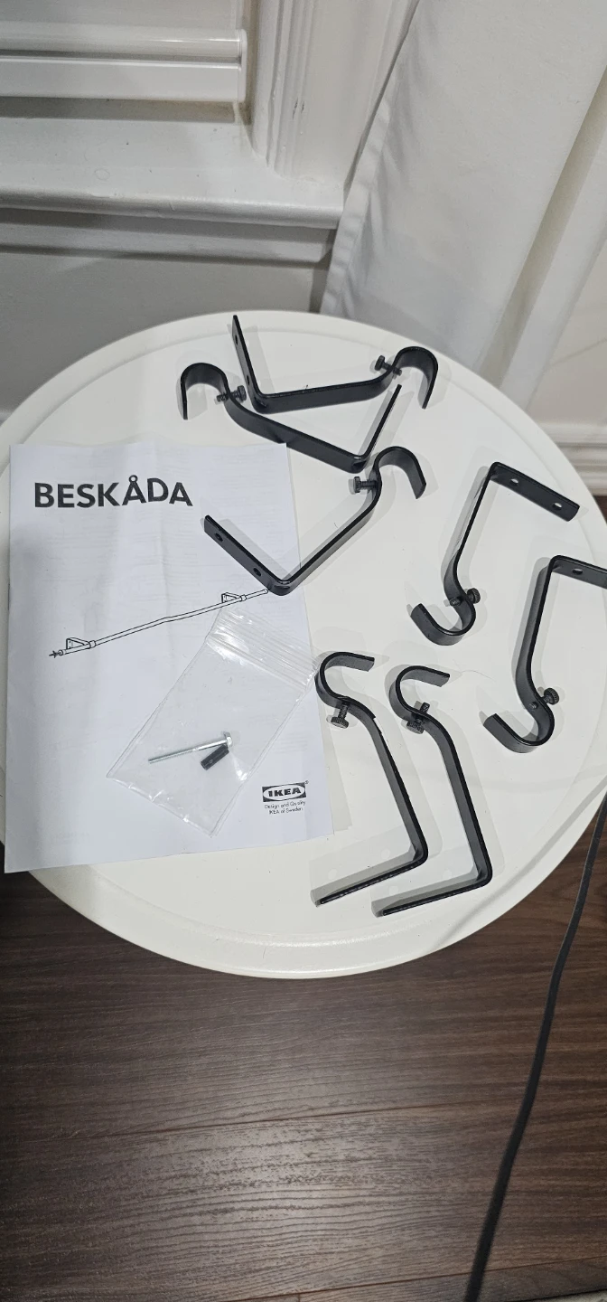 IKEA BESKÅDA Curtain Rod Brackets
