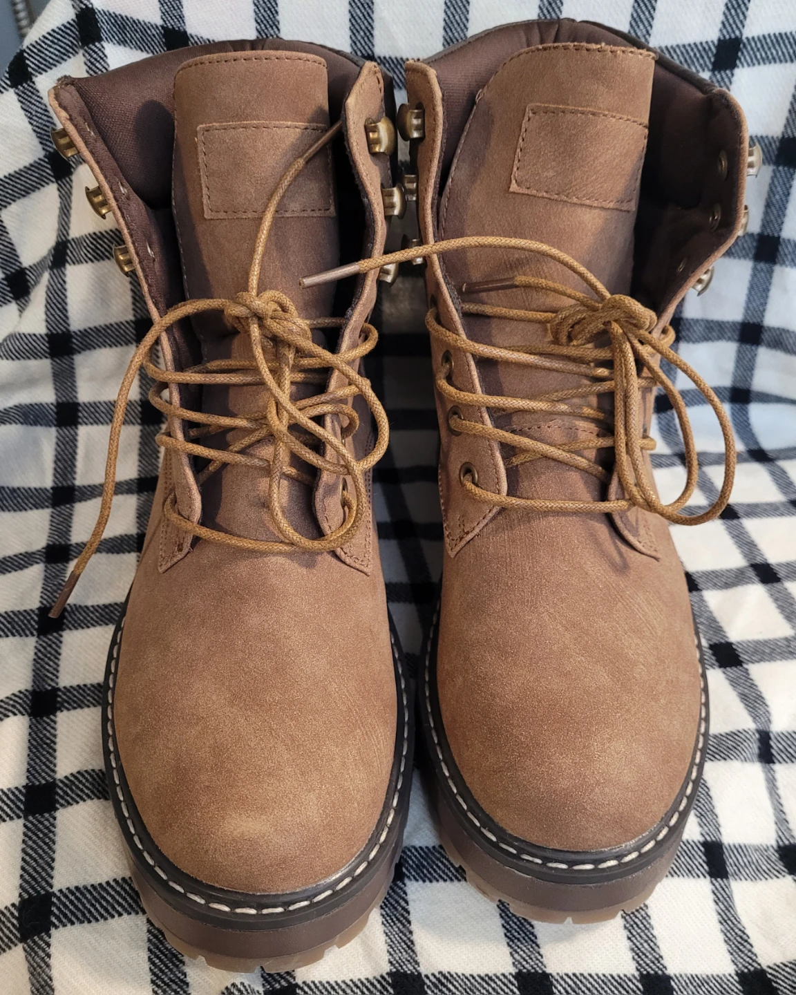 Ardene Lace-Up Boots - Brown - Size 7