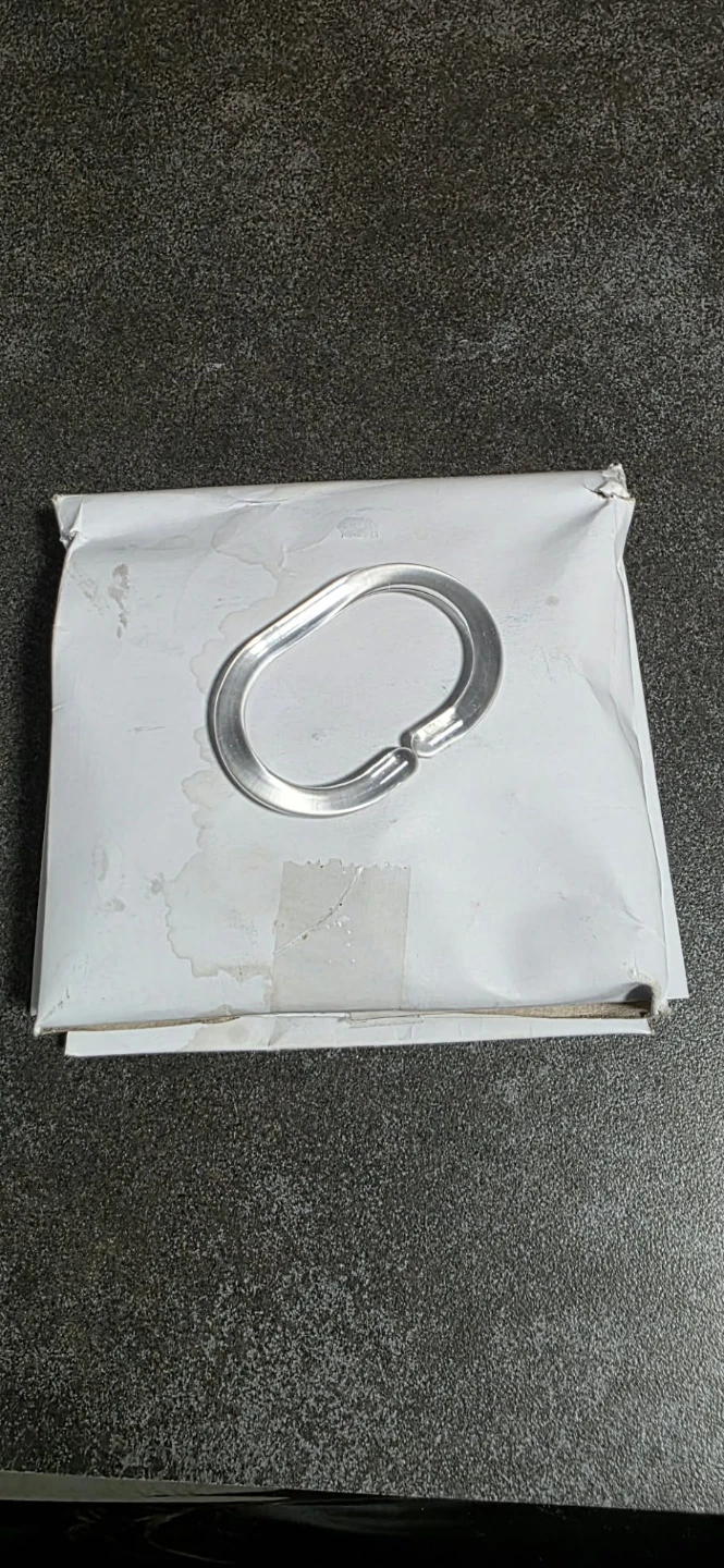 12 pack Clear plastic Shower Curtain Ring