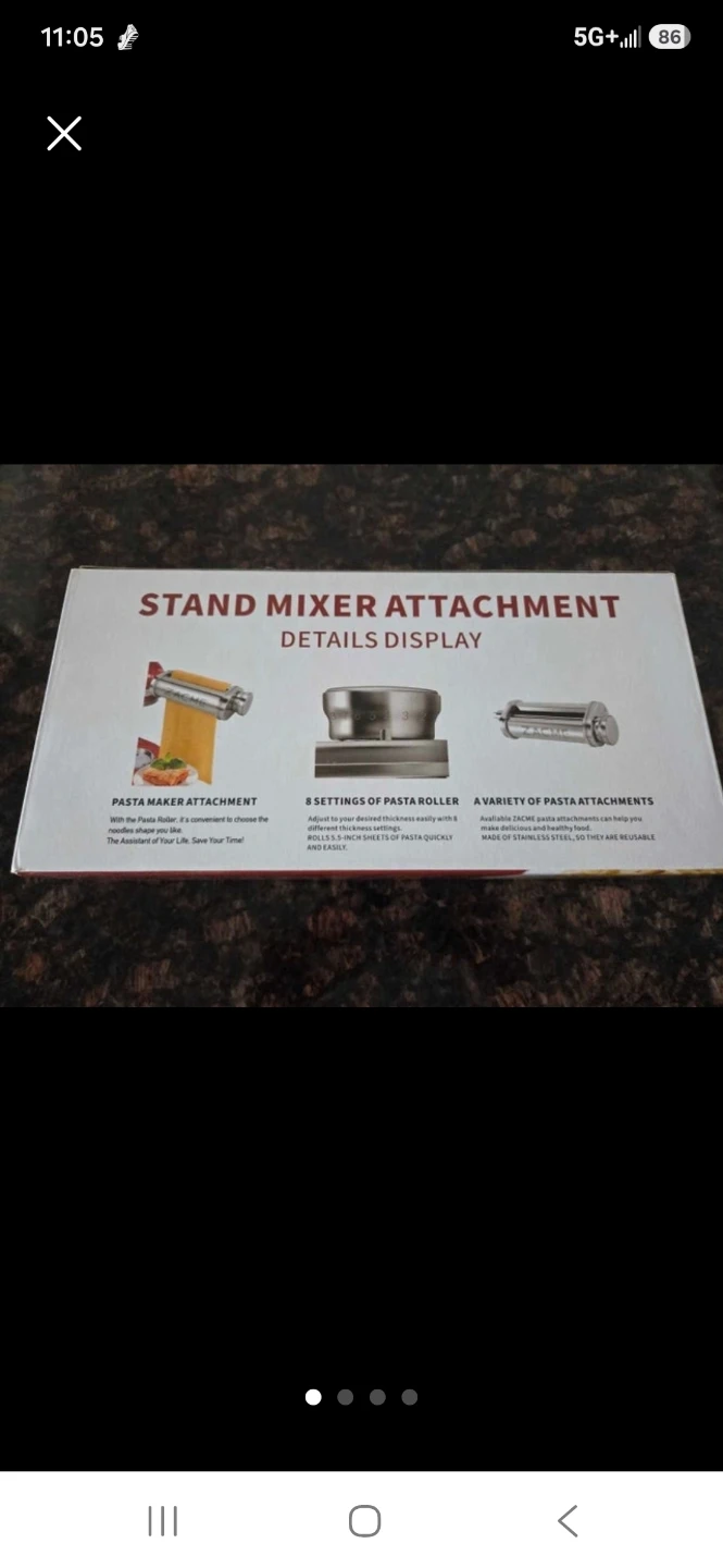 Zacme Pasta Roller Attachment for Stand Mixer - photo 4