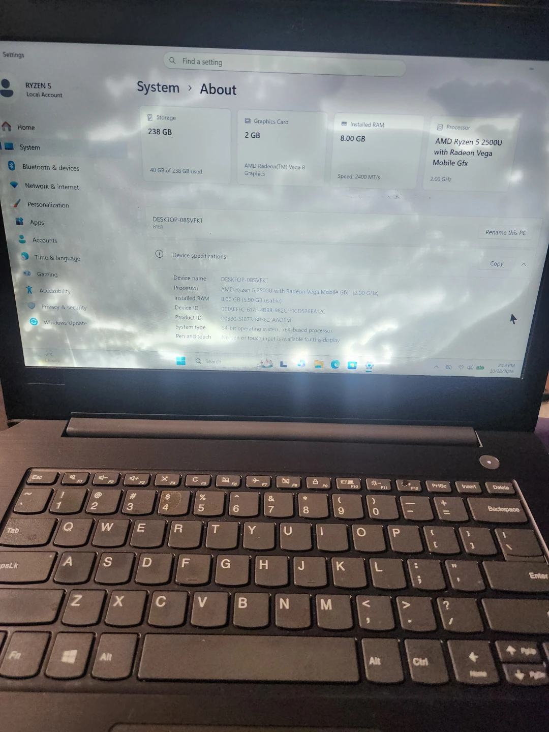 Lenovo V330-14ARR Laptop AMD Ryzen 5 - photo 5