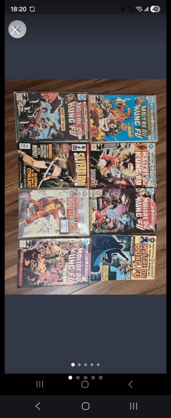 Collection of Maitre du Kung Fu and Silverblood comics