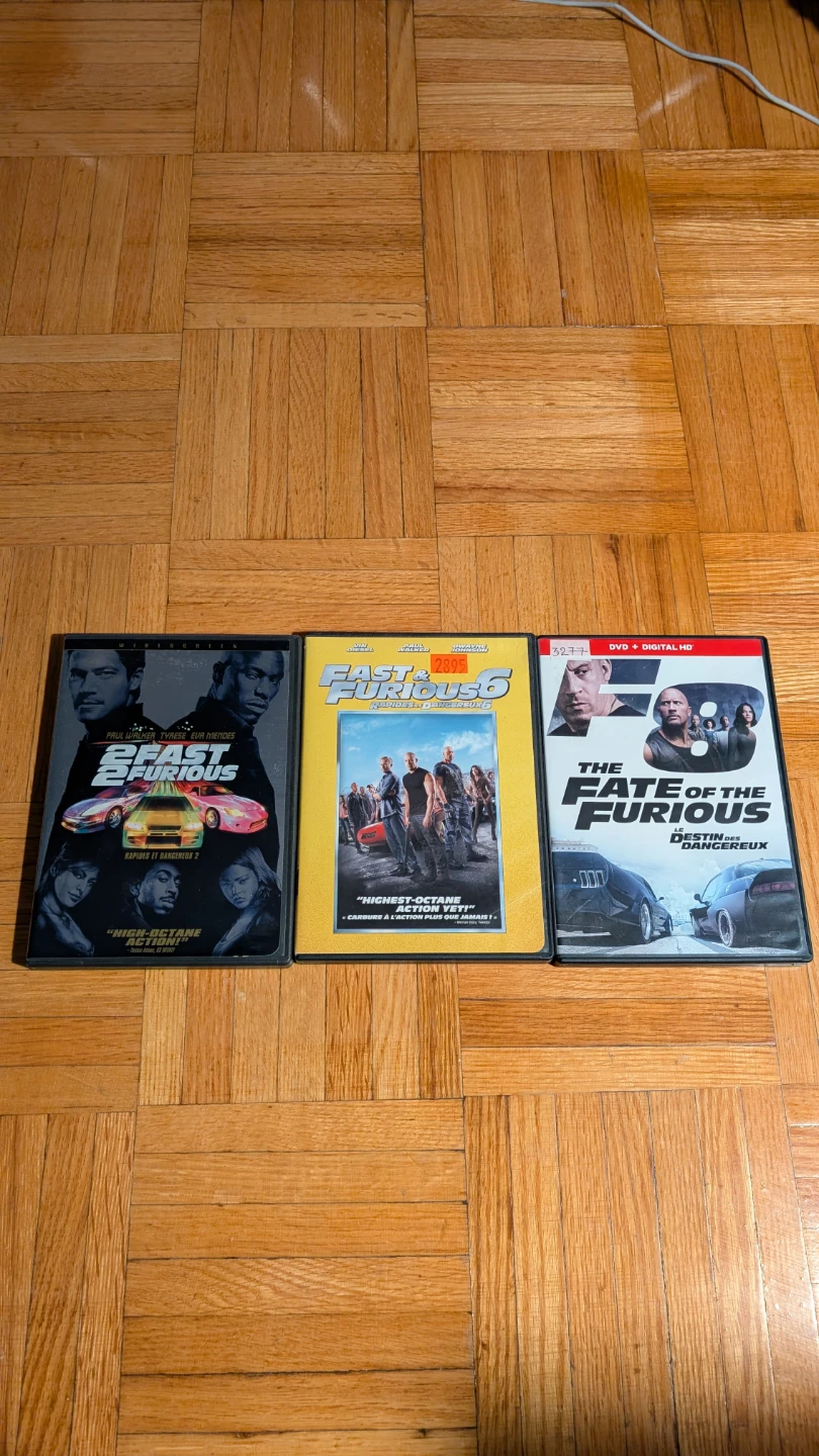 3 Fast and Furious DVD Collection