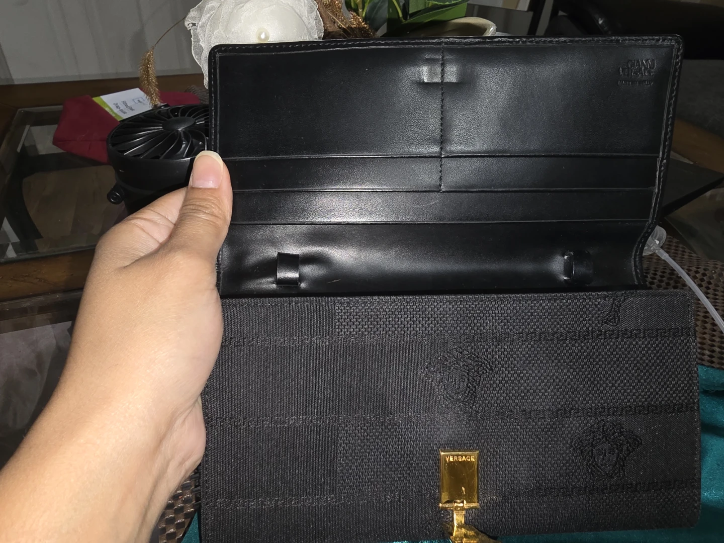 Black Versace Long Wallet - photo 2