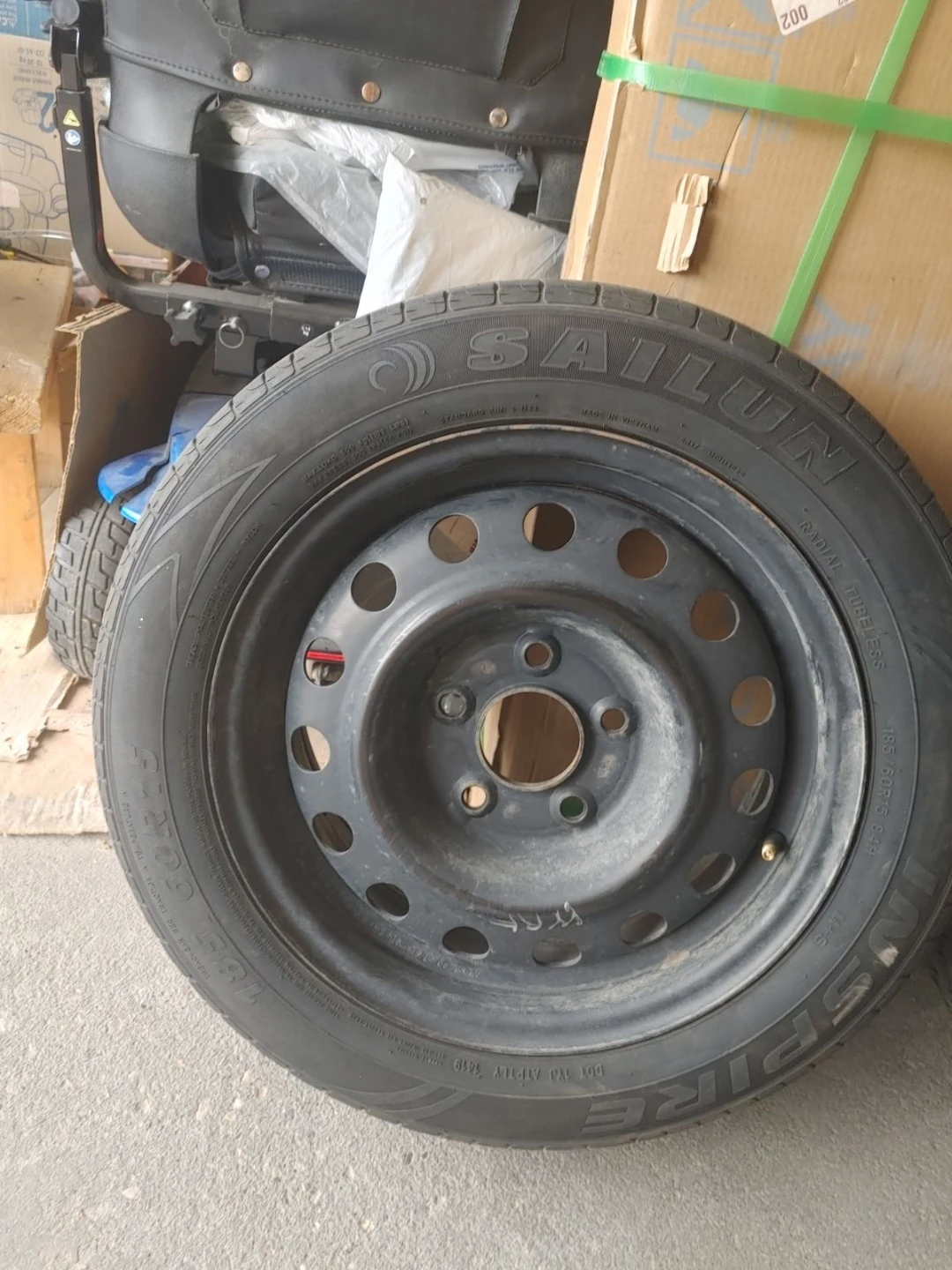 Set of 4 Sailun Tires with Steel Rims