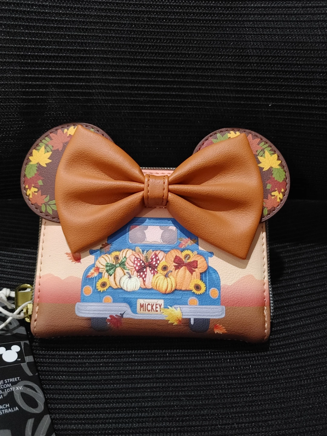Disney Loungefly Mickey Mouse Fall Pumpkin - Brand New Wallet
