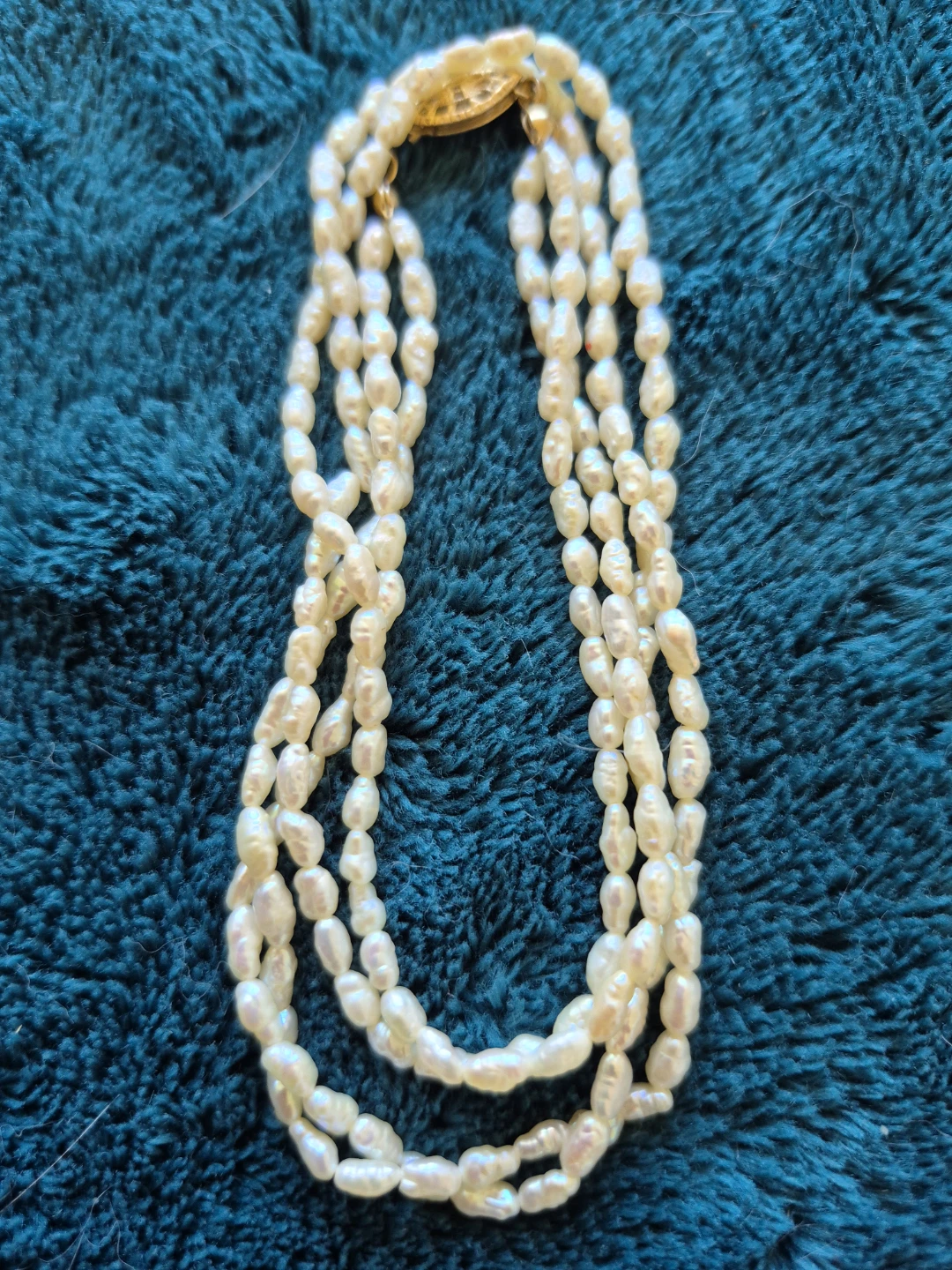 Multi-Strand Baroque Rice Pearl Necklace - photo 3