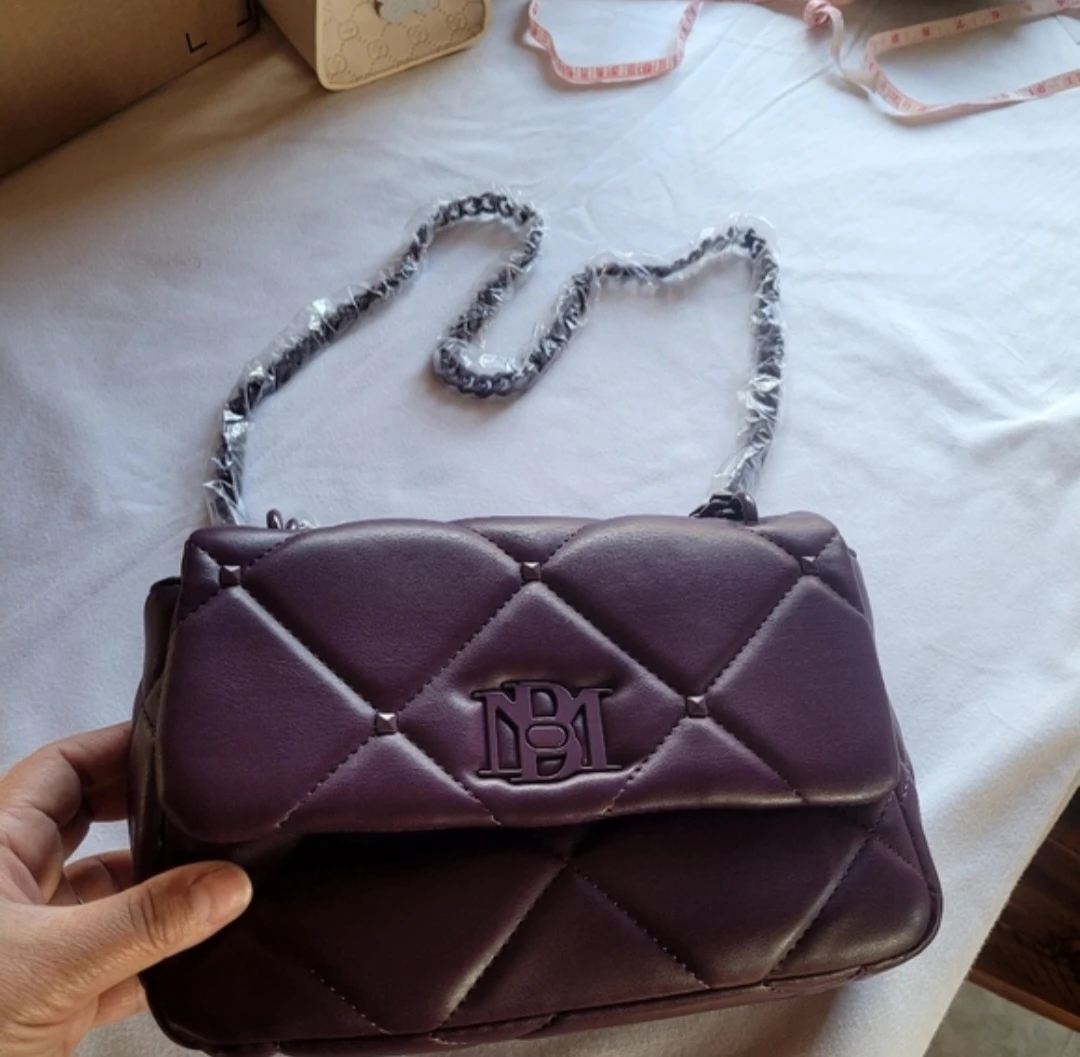 Purple Steve Madden Quilted Handbag - photo 2