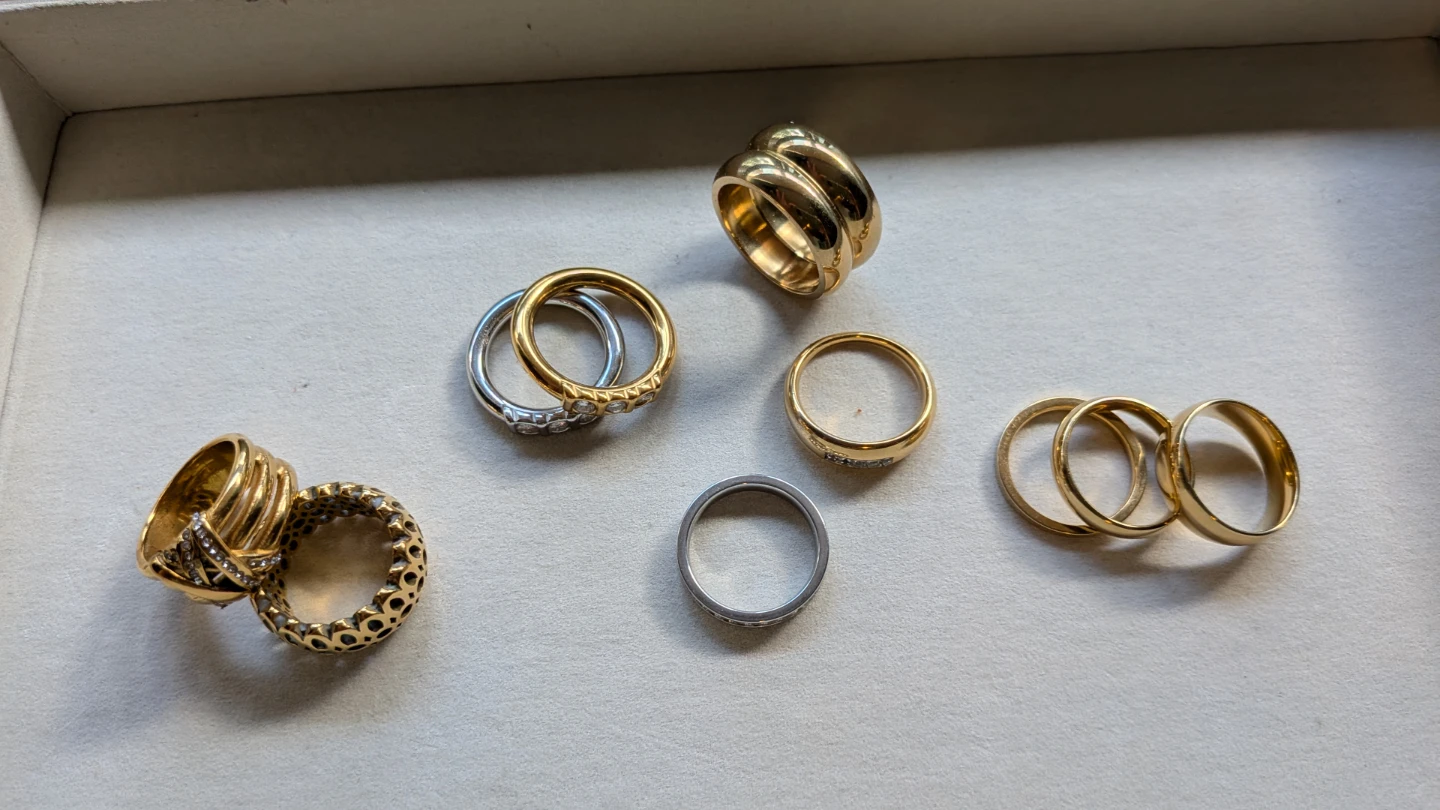 Assorted Stainless Steel Rings - photo 2