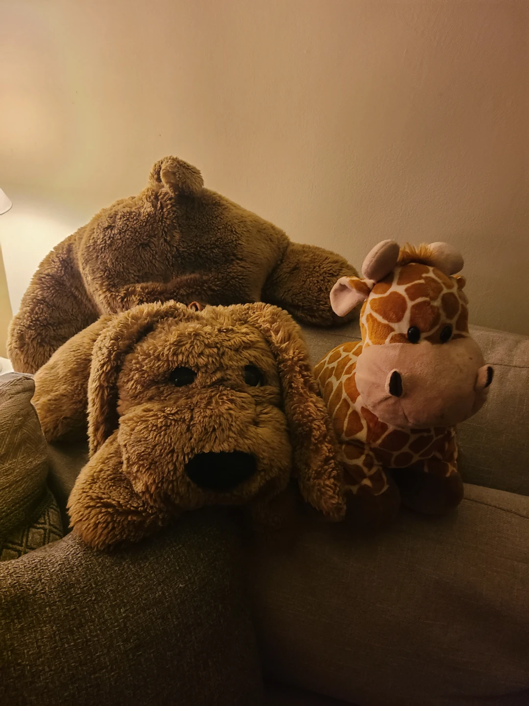 Large Brown Plush Dog Stuffed Animal - photo 2