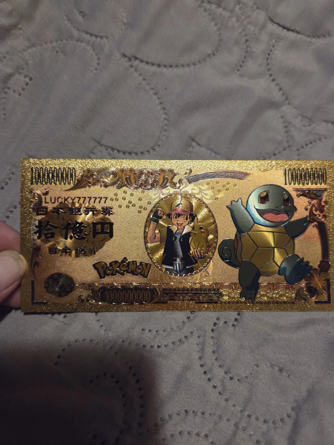 Set of 5 Gold-plated Pokémon Notes - photo 5