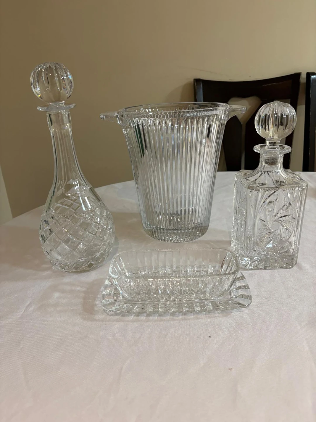 Vintage Crystal Glassware Set