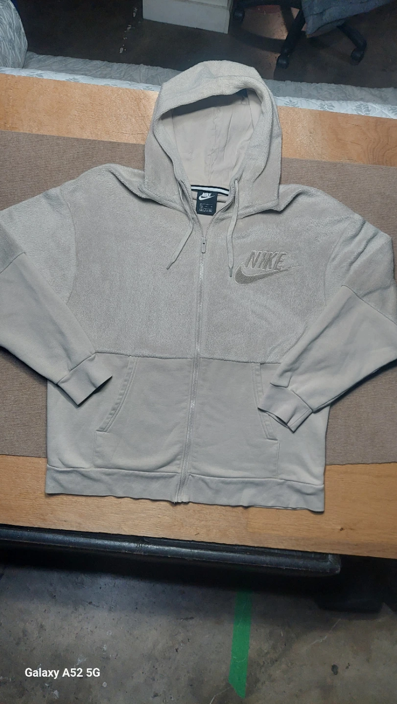 Nike Full-Zip Fleece Hoodie - Beige - XL