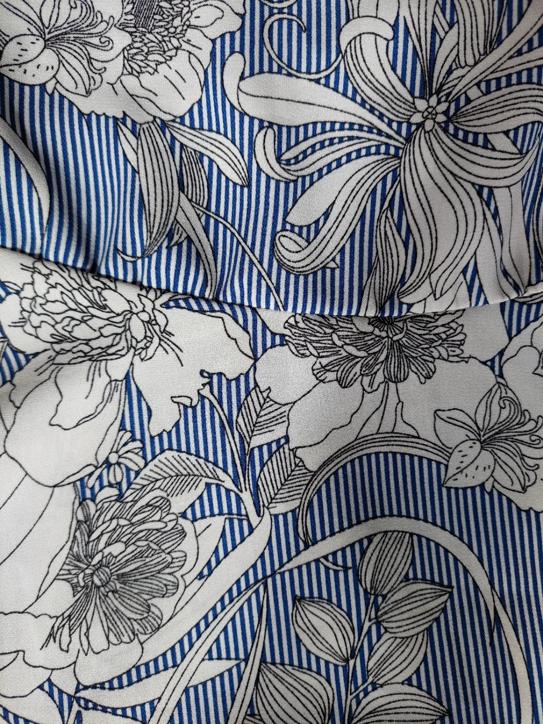 Blue and white floral skirt - photo 3