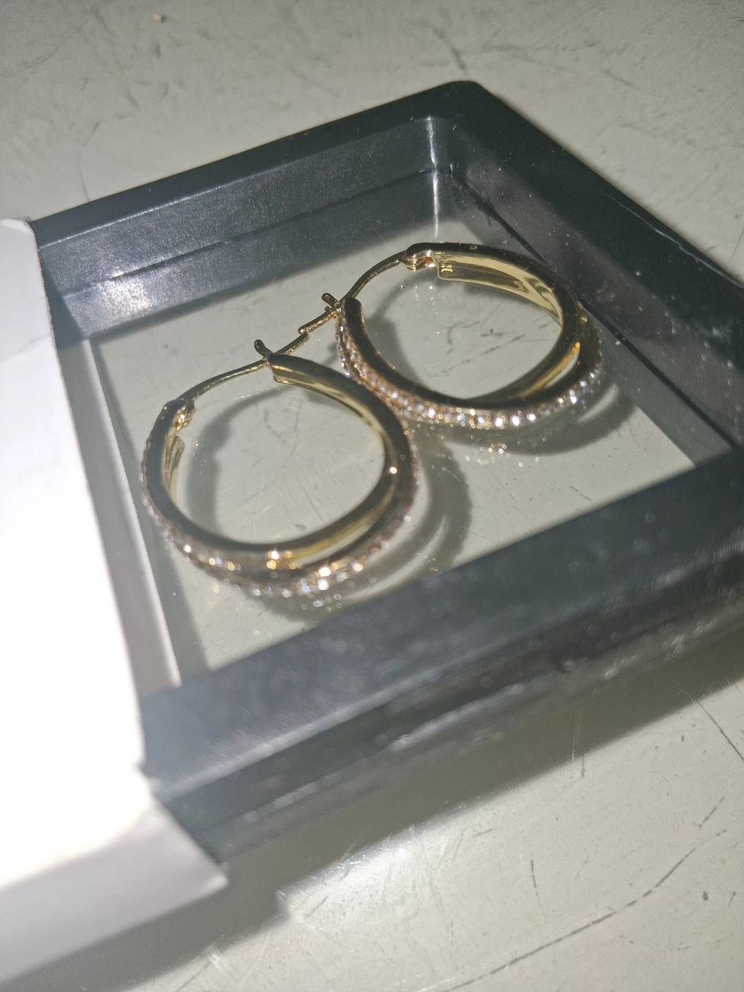 APSVO Gold Tone Hoop Earrings