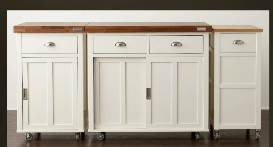 Crosley Furniture Kitchen Island and Cart Set