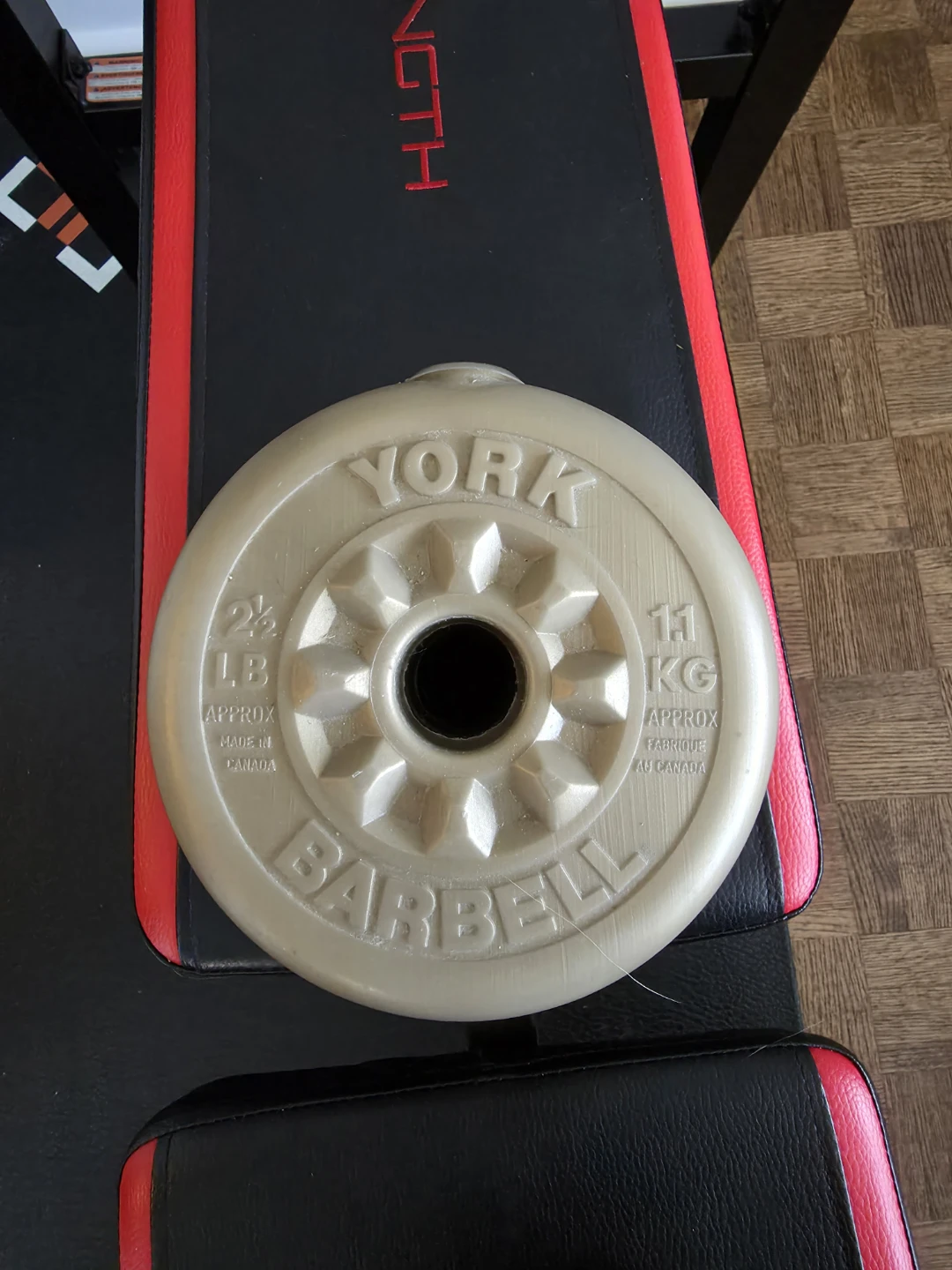 Barbell Weight Set with Bench - 80lbs - photo 3