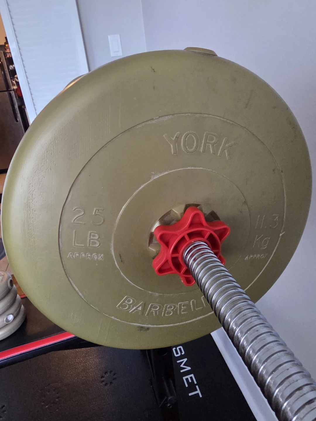 Barbell Weight Set with Bench - 80lbs - photo 4