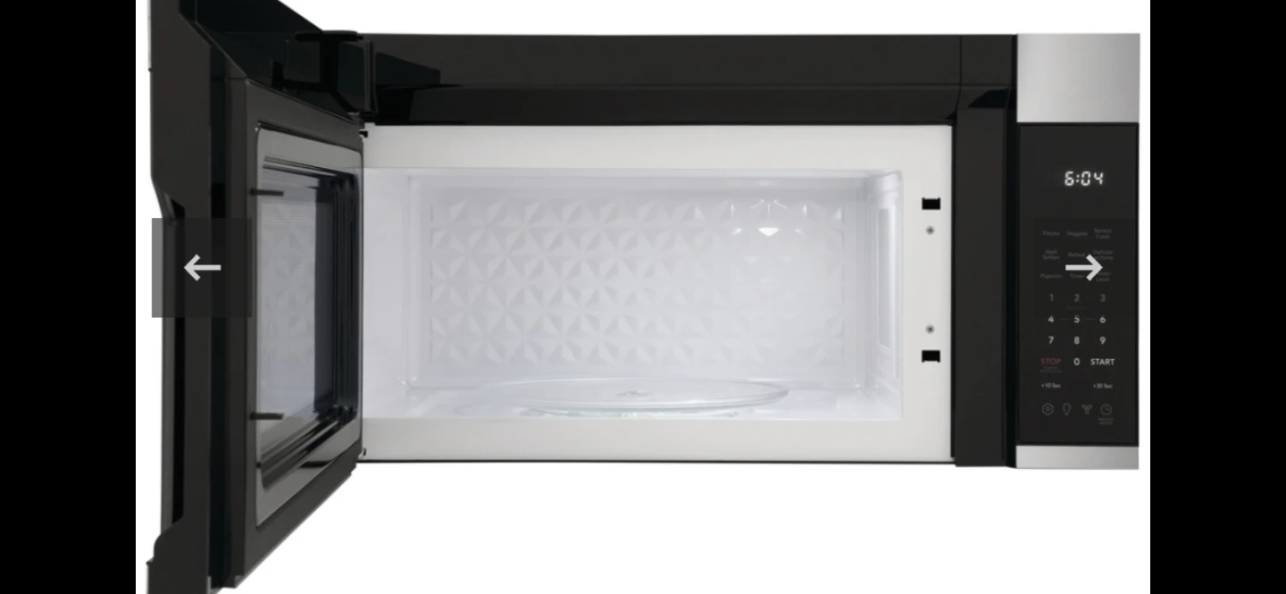 Frigidaire FMOW1852AS Over the Range Microwave - photo 3