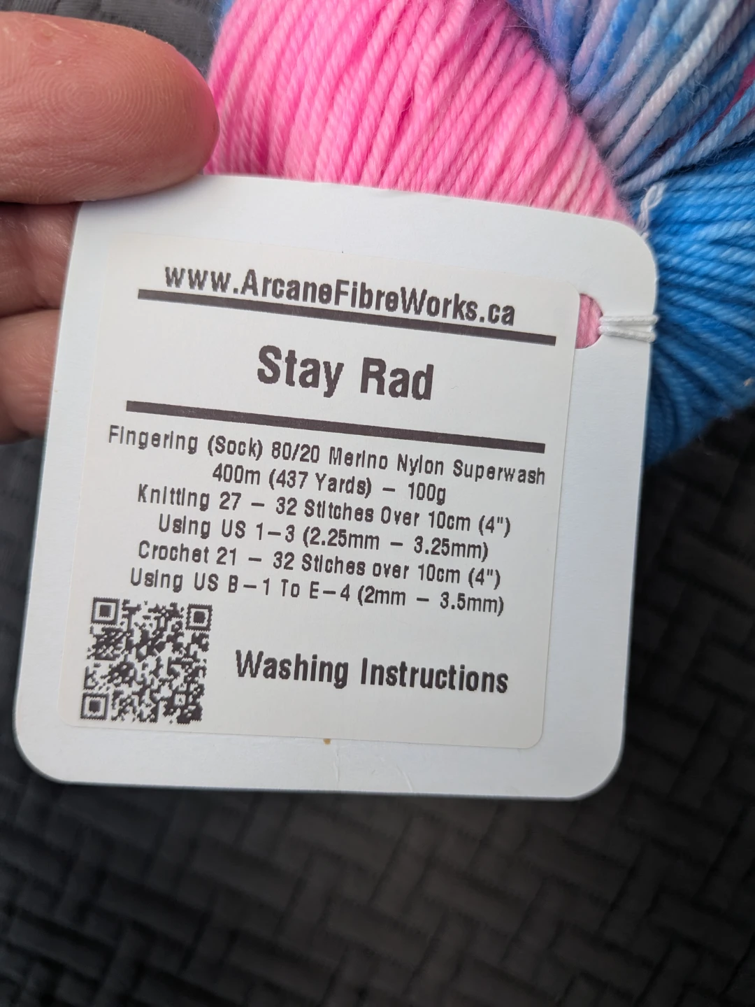 Arcane Fibre Works Stay Rad Sock Yarn - photo 4