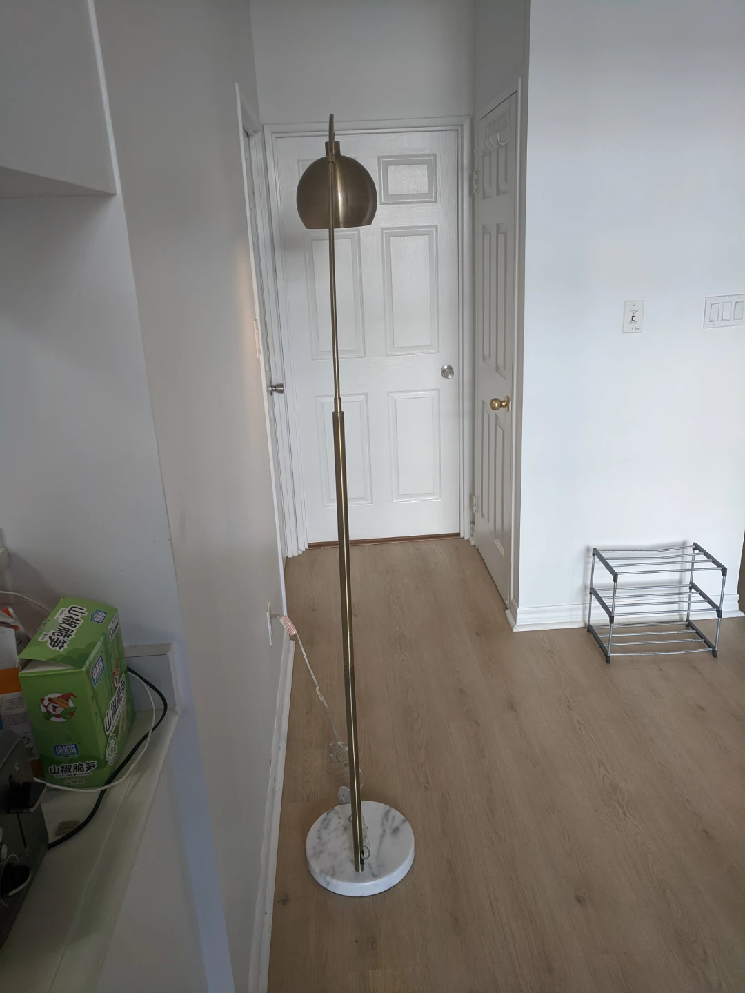 Arch Floor Lamp with Marble Base - photo 2