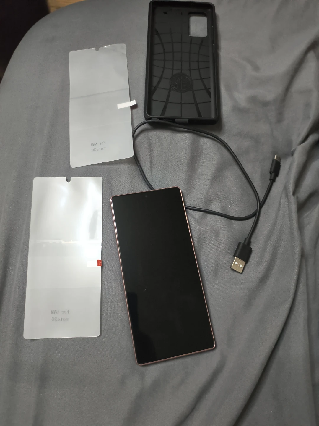 Samsung Galaxy Note20 with Spigen Case and Accessories - photo 5