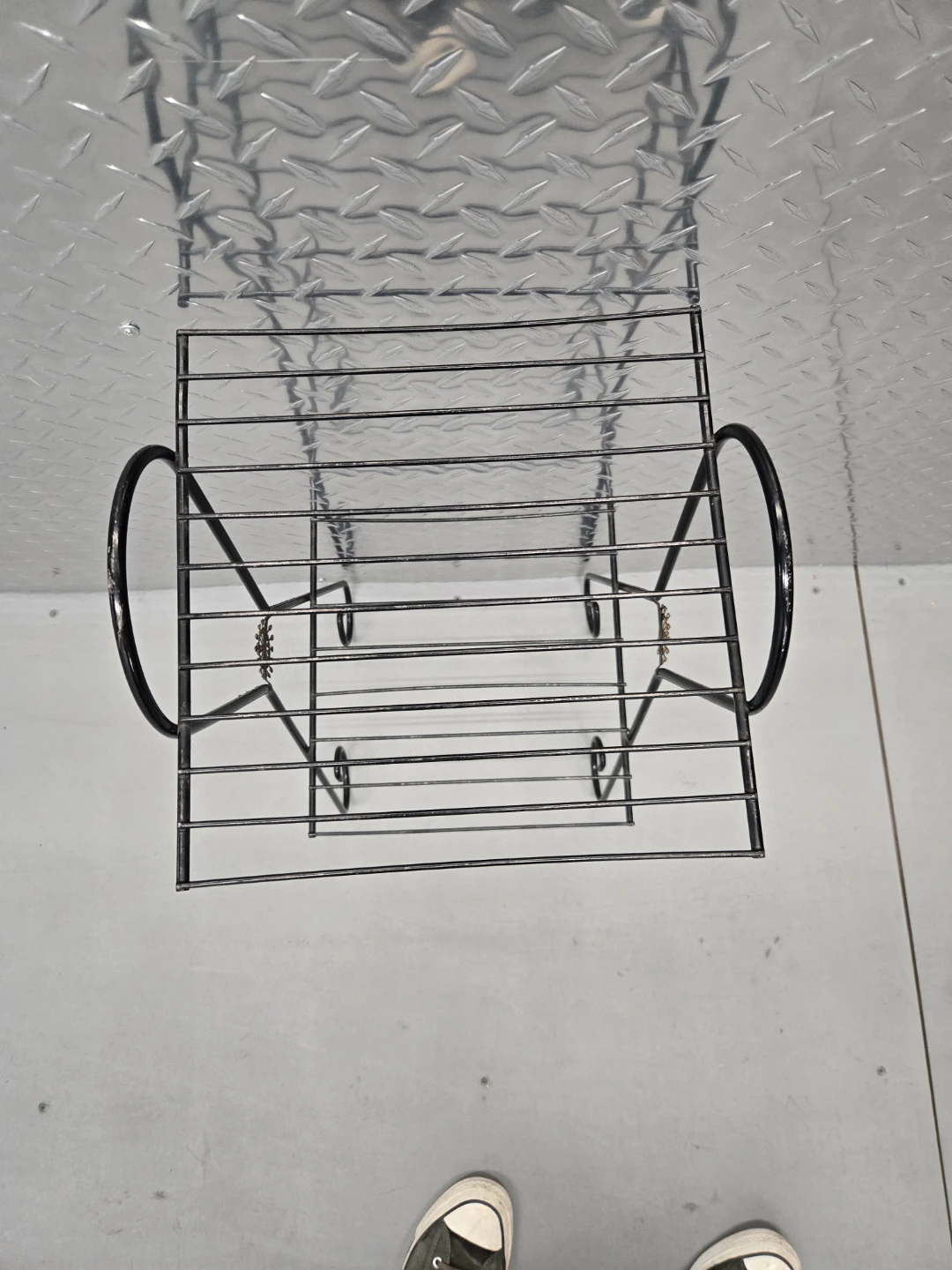 Vintage Mid Century Iron Plant Stand 2 Tier - photo 5