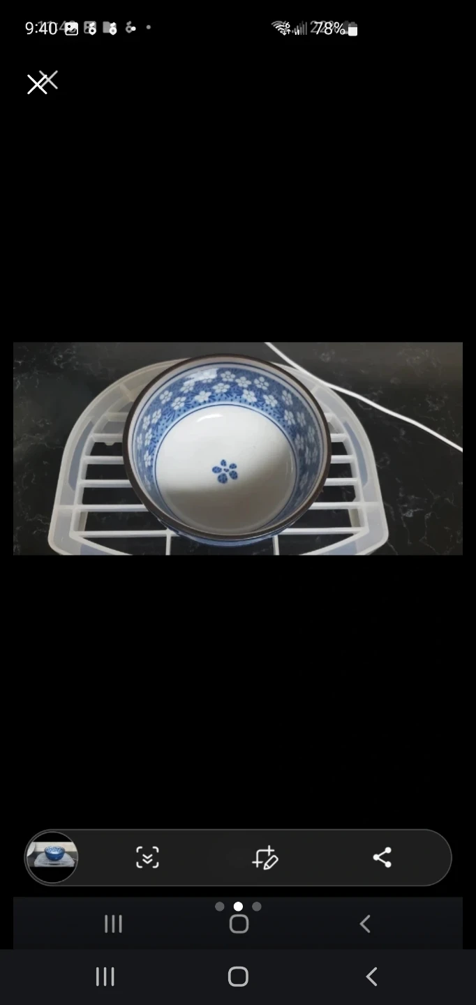 Blue and White Ceramic Bowl - photo 2