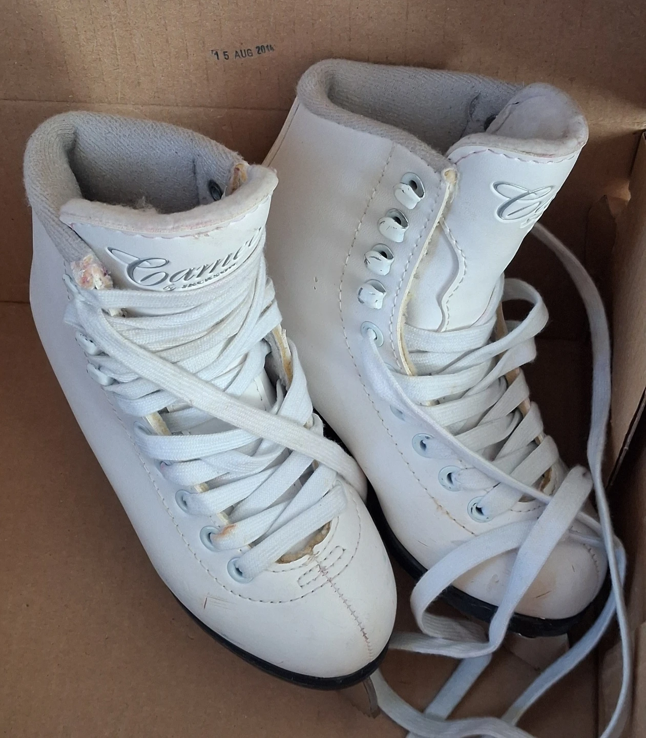 Jackson Ultima Canvas White Figure Skates