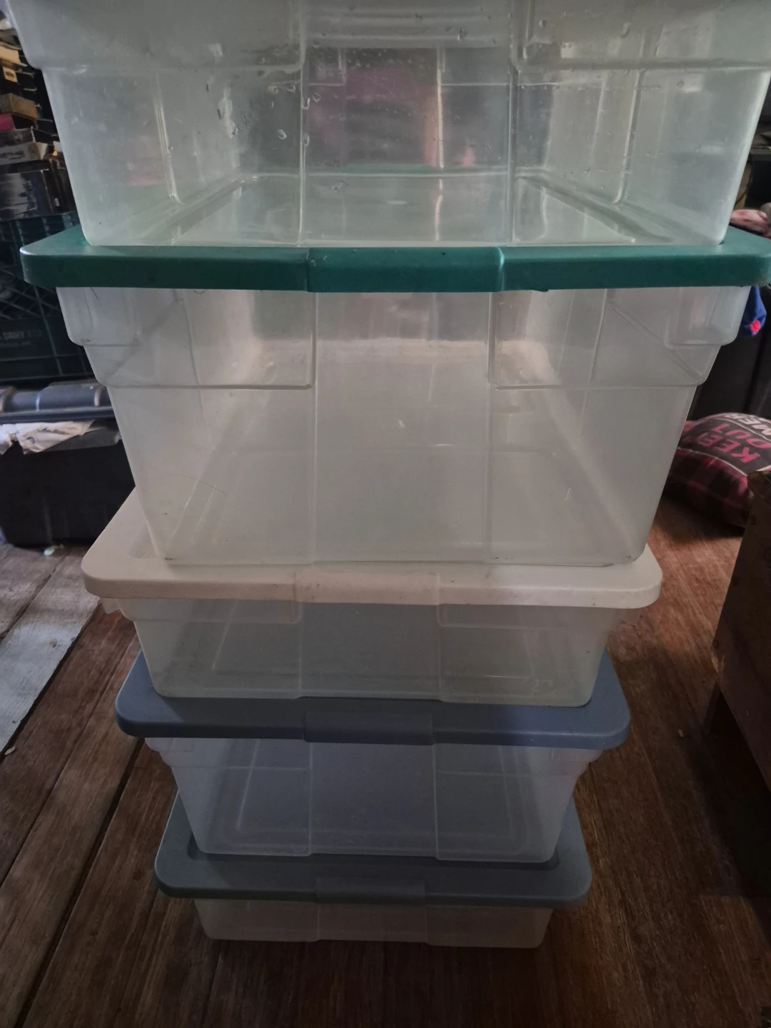 Rubbermaid 44 qt Clear Storage Bins