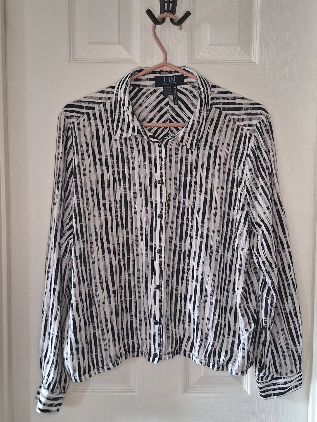 FDJ French Dressing Jeans Button-Down Shirt Size 14