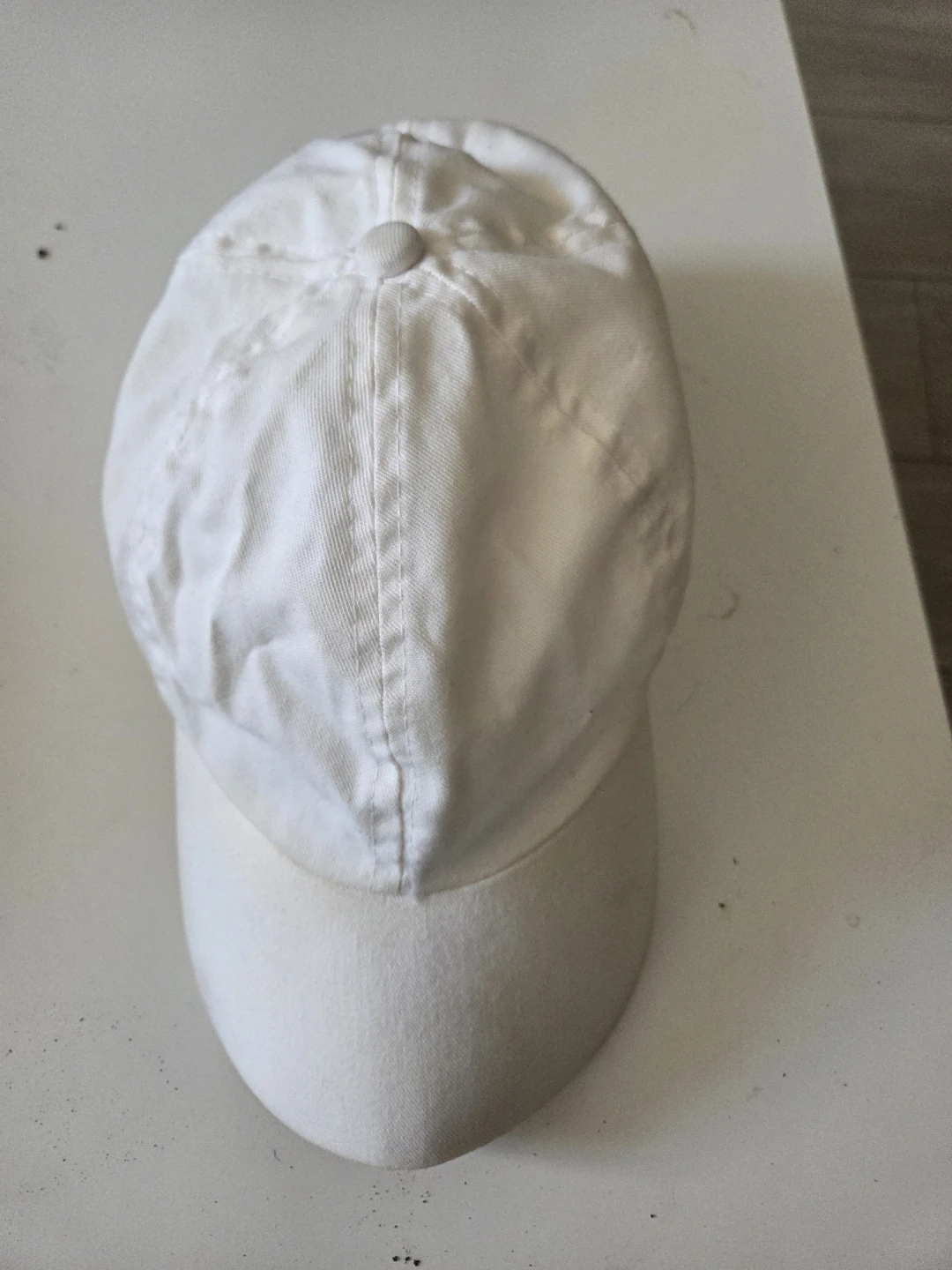 White Cotton Baseball Cap - photo 2