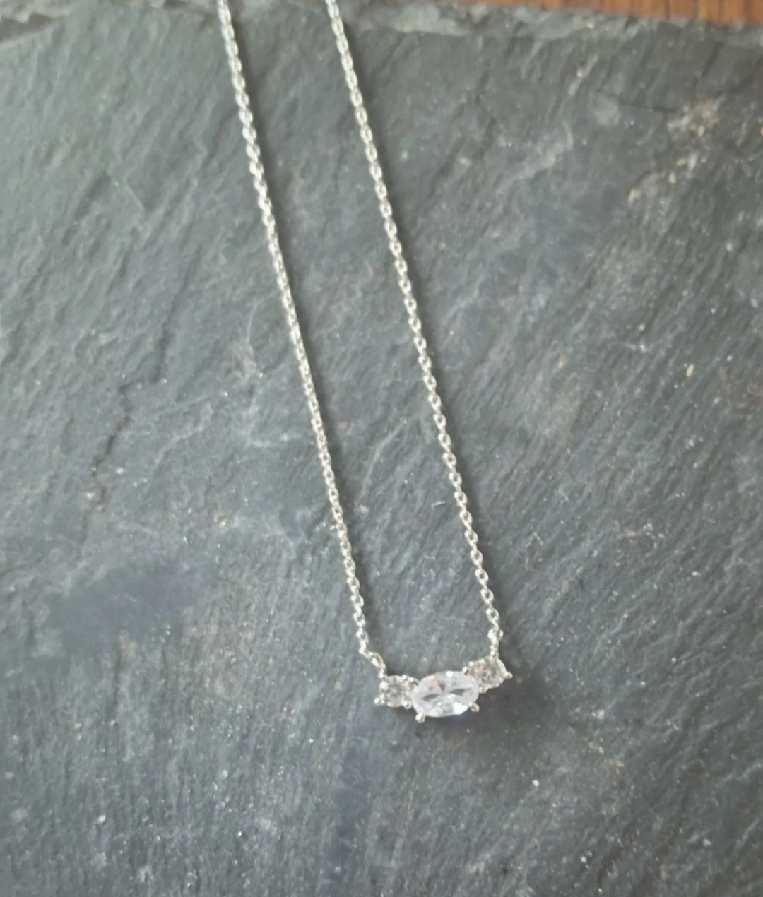 Charmed Aroma Silver Tone Crystal Necklace - photo 2