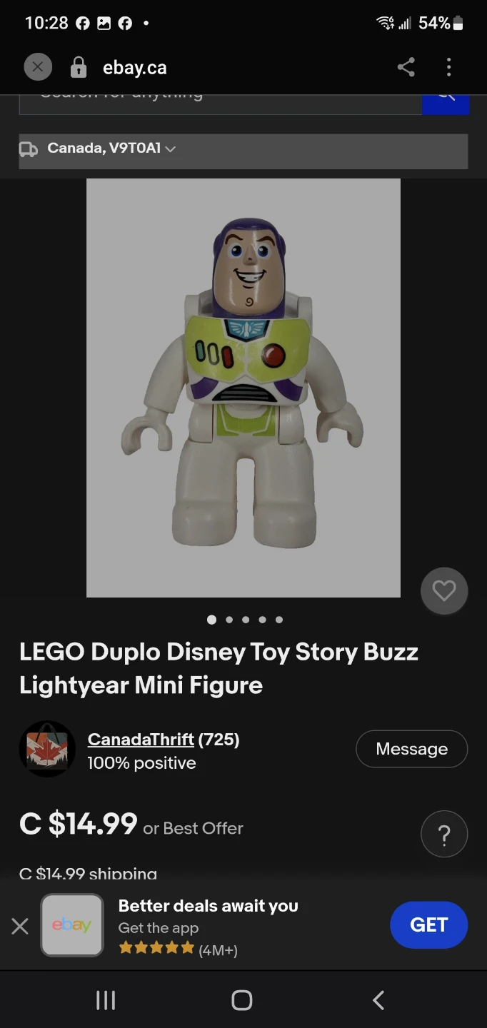LEGO Duplo Disney Toy Story Buzz Lightyear Mini Figure - photo 4