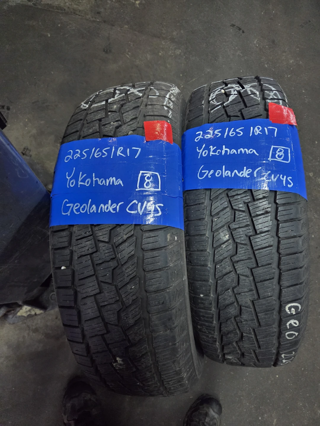 Two Yokohama Geolander CV4S Tires 225/65R17