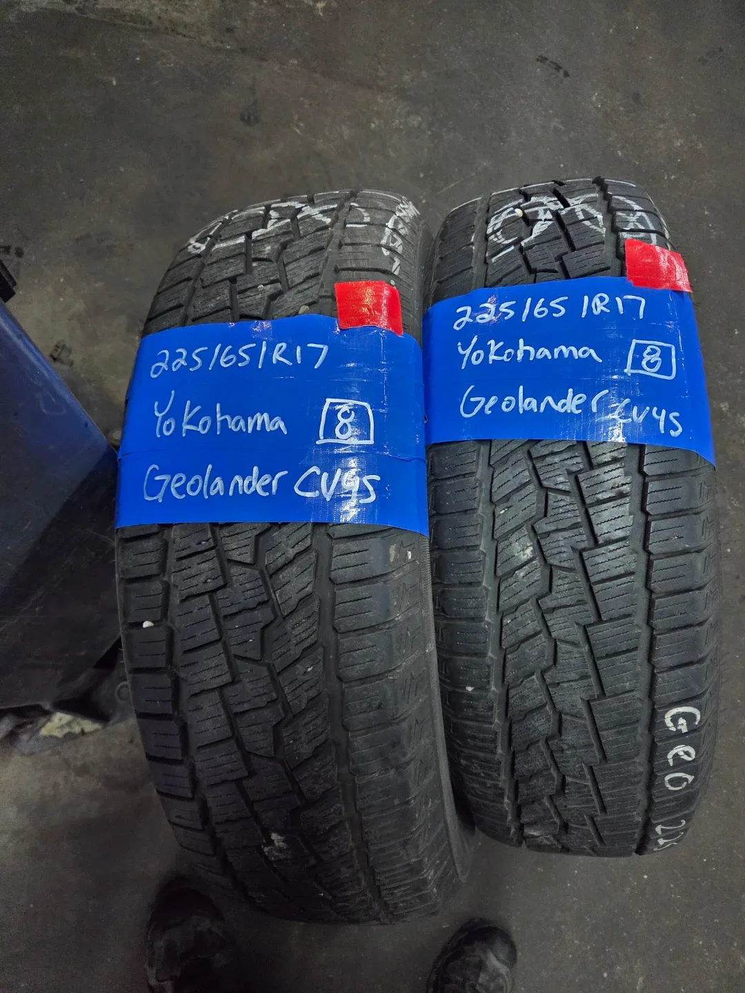 Two Yokohama Geolander CV4S Tires 225/65R17