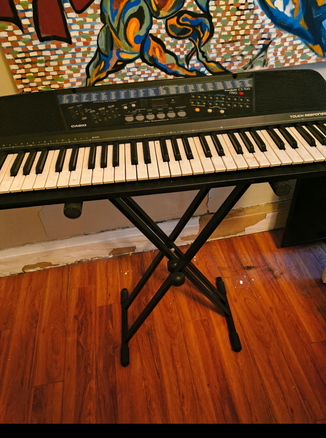 Used Casio CT-700 Keyboard with Stand