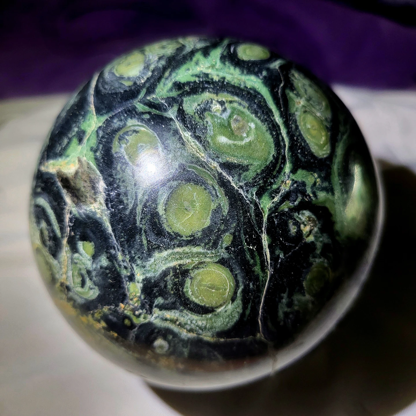 Large Crystal Kambaba Sphere - photo 4