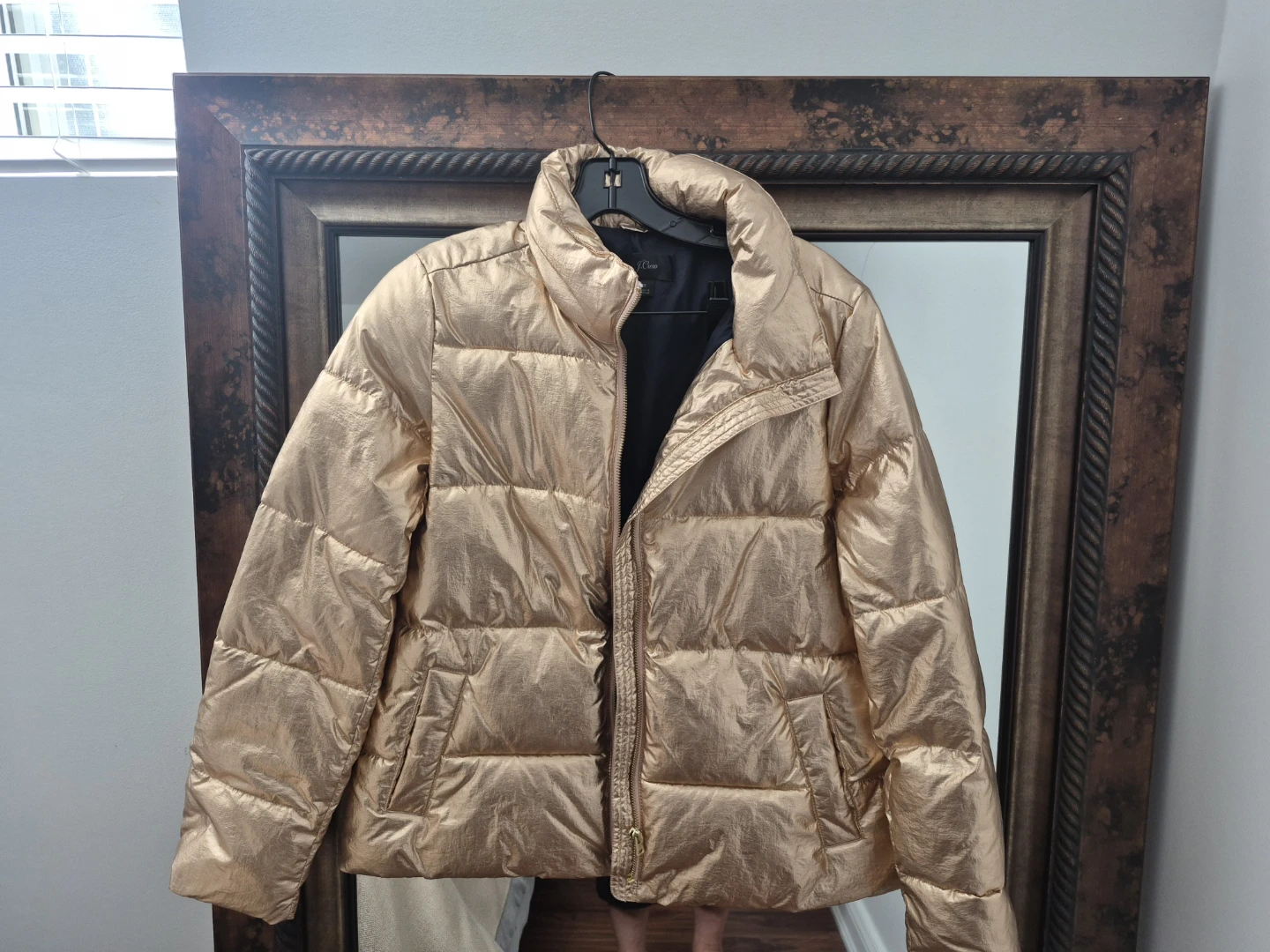 J.Crew metallic gold puffer jacket - photo 5