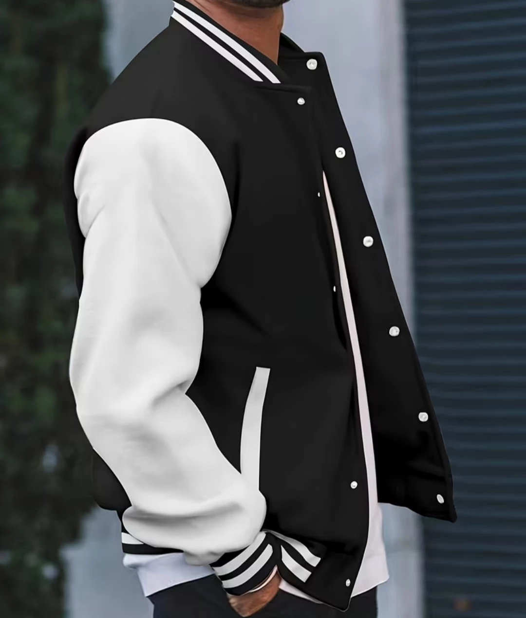 Black and White Varsity Jacket